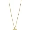 Chanel Gold 'CC' Loupe Necklace