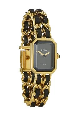Chanel Black & Gold Premiere Watch Medium