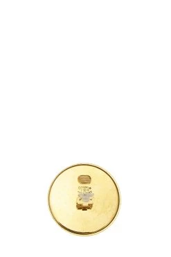 Chanel Gold & Black 'CC' Button Earrings XL -Fashion clothing Q6J04Q17KK010 3