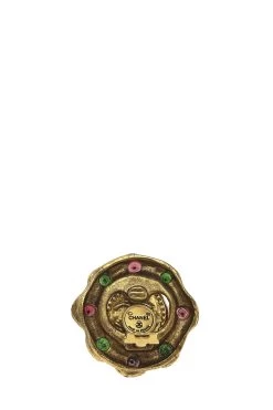 Chanel Gold & Multicolor Gripoix Earrings -Fashion clothing Q6J04Q19DB025 3