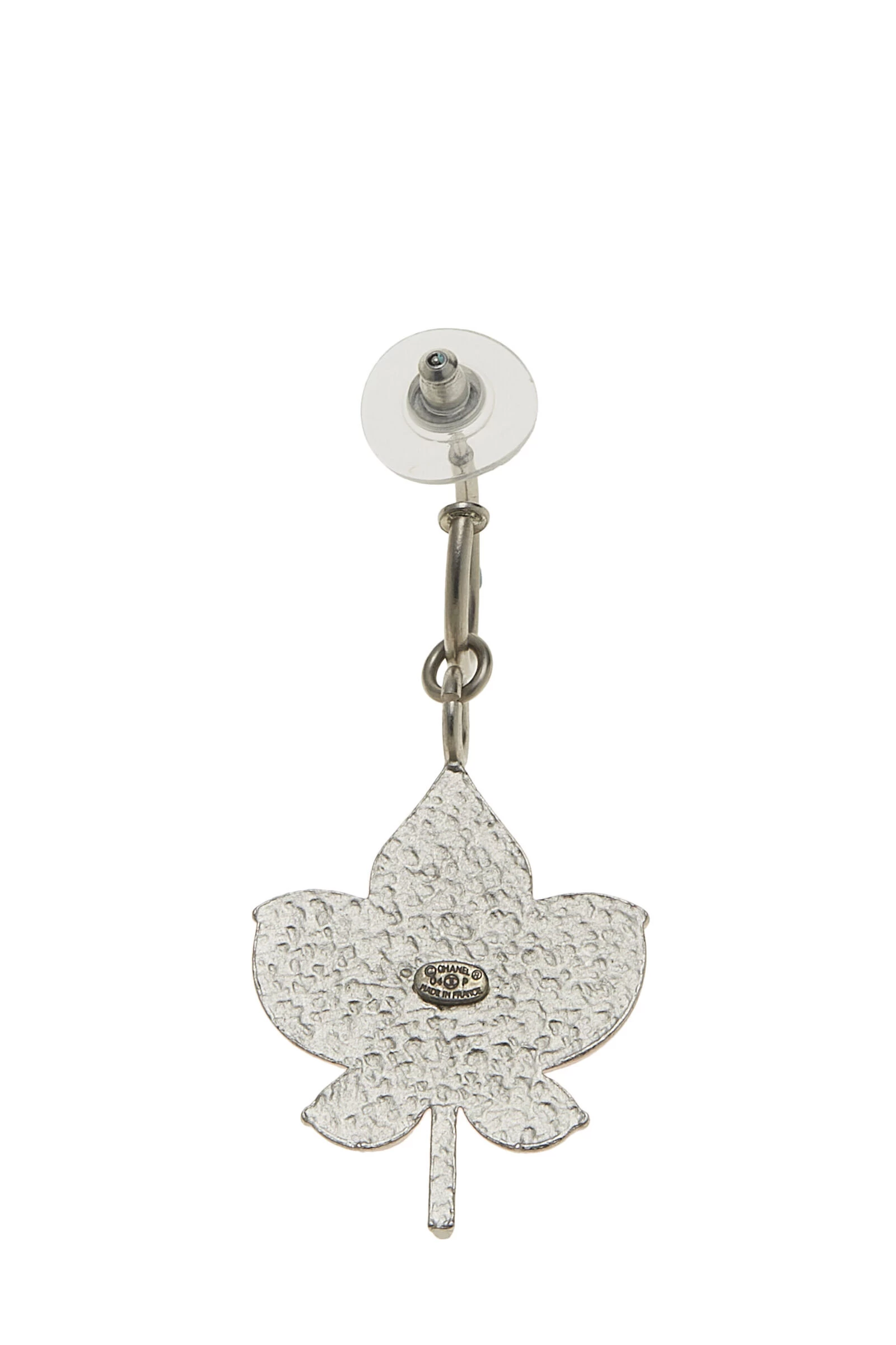 Chanel Silver & Pink Enamel Ladybug 'CC' Earrings 2 Chanel Silver & Pink Enamel Ladybug 'CC' Earrings - Image 2