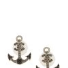 Chanel Gold & Crystal Anchor Drop Earrings