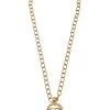 Chanel Gold 'CC' Ring Chain Necklace