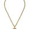 Chanel Gold 'CC' & Rope Necklace