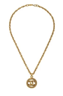Chanel Gold 'CC' & Rope Necklace