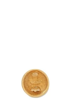 Chanel Gold Quilted Round Earrings -Fashion clothing Q6JAAQ17DB084 3