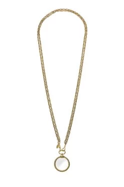 Chanel Gold Rope 'CC' Loupe Necklace