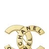 Chanel Gold Logo Engraved 'CC' Pin