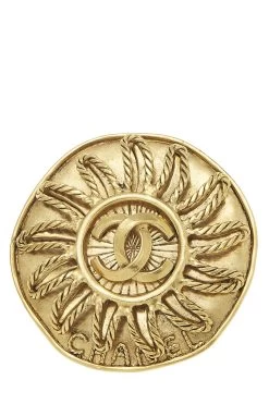 Chanel Gold 'CC' Sun Pin