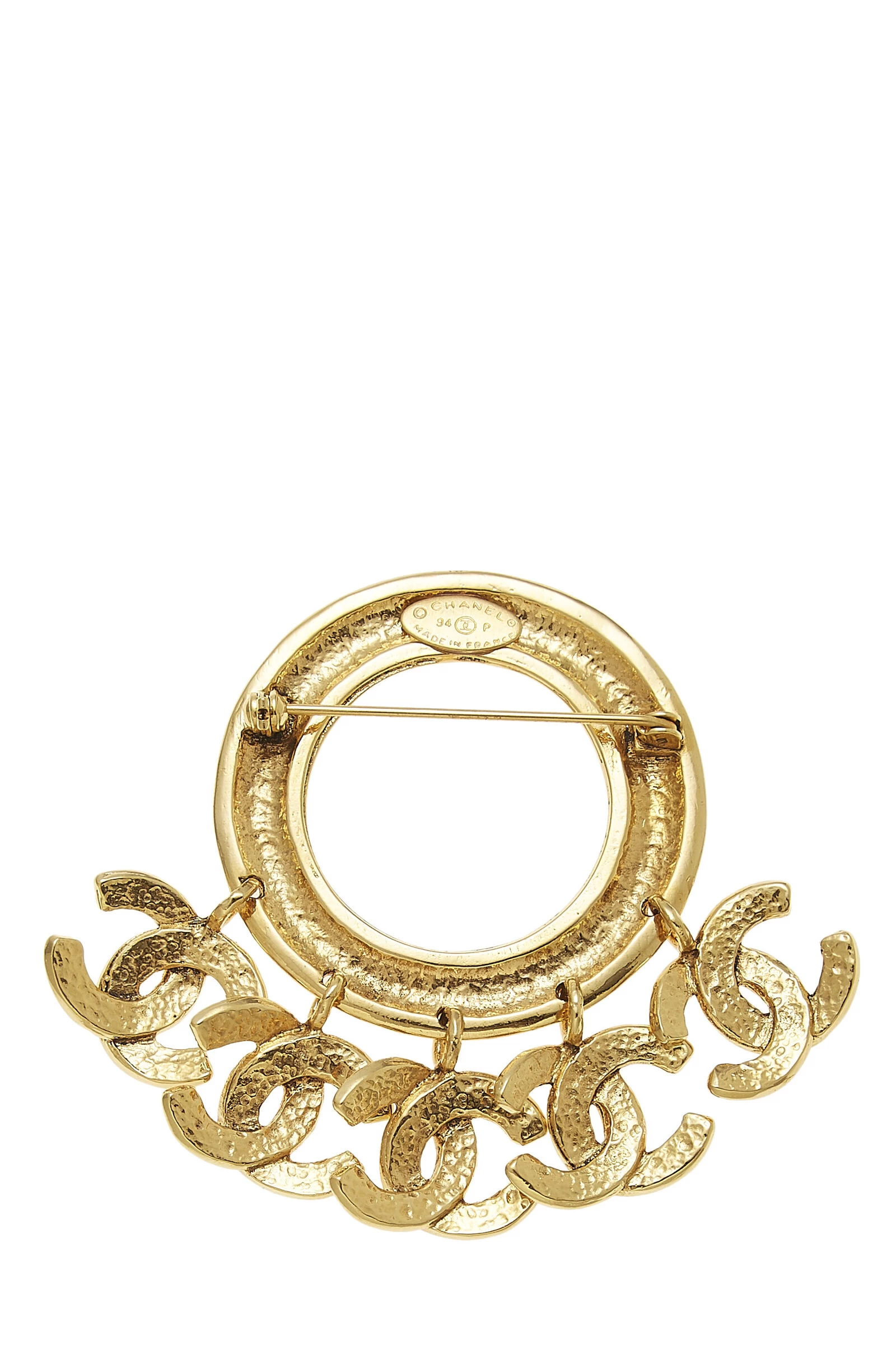 Chanel Gold 5 'CC' Dangle Pin 2 Chanel Gold 5 'CC' Dangle Pin - Image 2