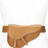 Christian Dior Brown Leather Saddle Belt Bag