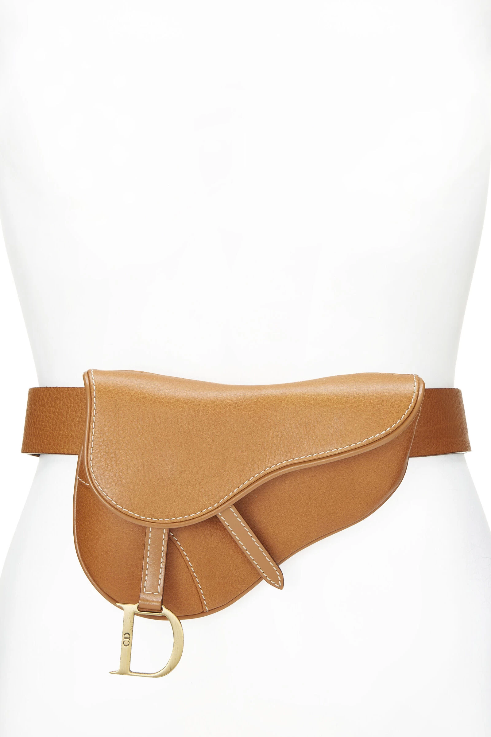 Christian Dior Brown Leather Saddle Belt Bag 1 Christian Dior Brown Leather Saddle Belt Bag