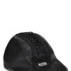 Christian Dior Black Leather Lace-up Cap