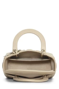 Christian Dior Beige Cannage Quilted Lambskin Lady Dior Medium -Fashion clothing Q9B03U1II7006 6