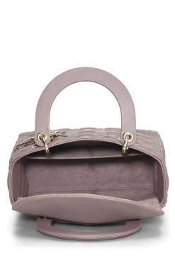 Christian Dior Purple Cannage Quilted Lambskin Lady Dior Medium -Fashion clothing Q9B03U1IU7010 6