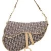 Christian Dior Beige Trotter Canvas Saddle Bag