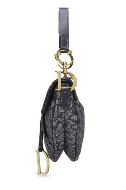 Christian Dior Navy Trotter Canvas Saddle Bag -Fashion clothing Q9B044ITNB012 3