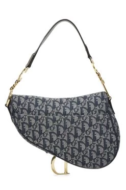 Christian Dior Navy Trotter Canvas Saddle Bag -Fashion clothing Q9B044ITNB012 4