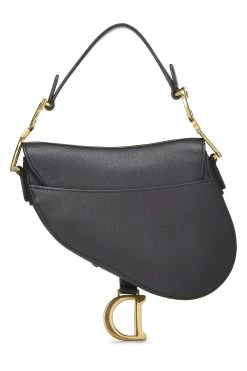 Christian Dior Black Leather Saddle Bag Mini -Fashion clothing Q9B044RFK9001 4