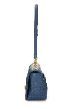 Christian Dior Blue Cannage Calfskin Caro Bag Medium -Fashion clothing Q9B4PS3PB7000 3