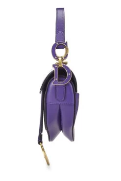Christian Dior Purple Leather Saddle Bag Mini 8 Christian Dior Purple Leather Saddle Bag Mini -Fashion clothing Q9B59CRGU9001 3