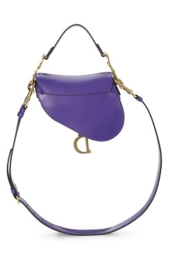 Christian Dior Purple Leather Saddle Bag Mini 9 Christian Dior Purple Leather Saddle Bag Mini -Fashion clothing Q9B59CRGU9001 4