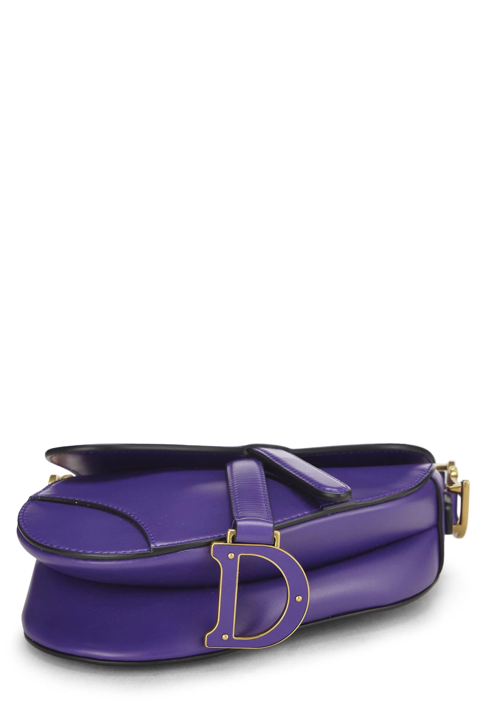 Christian Dior Purple Leather Saddle Bag Mini 5 Christian Dior Purple Leather Saddle Bag Mini - Image 5