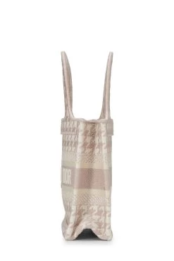 Christian Dior Pink Houndstooth Canvas Book Tote Mini -Fashion clothing Q9B59GGNP9000 3