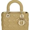 Christian Dior Green Cannage Lambskin My ABCDior Lady Dior Small