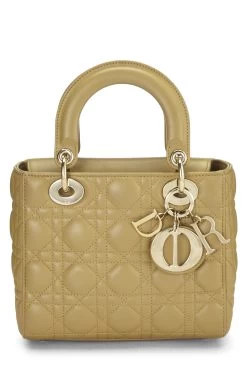 Christian Dior Green Cannage Lambskin My ABCDior Lady Dior Small