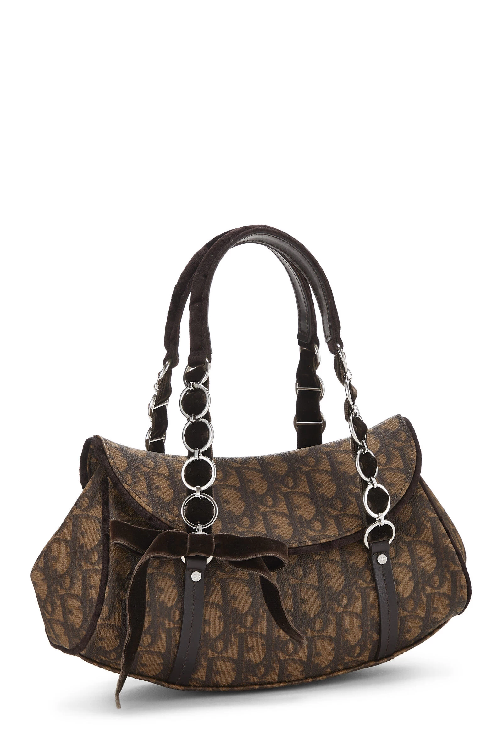 Christian Dior Brown Trotter Coated Canvas Romantique Bag 2 Christian Dior Brown Trotter Coated Canvas Romantique Bag - Image 2