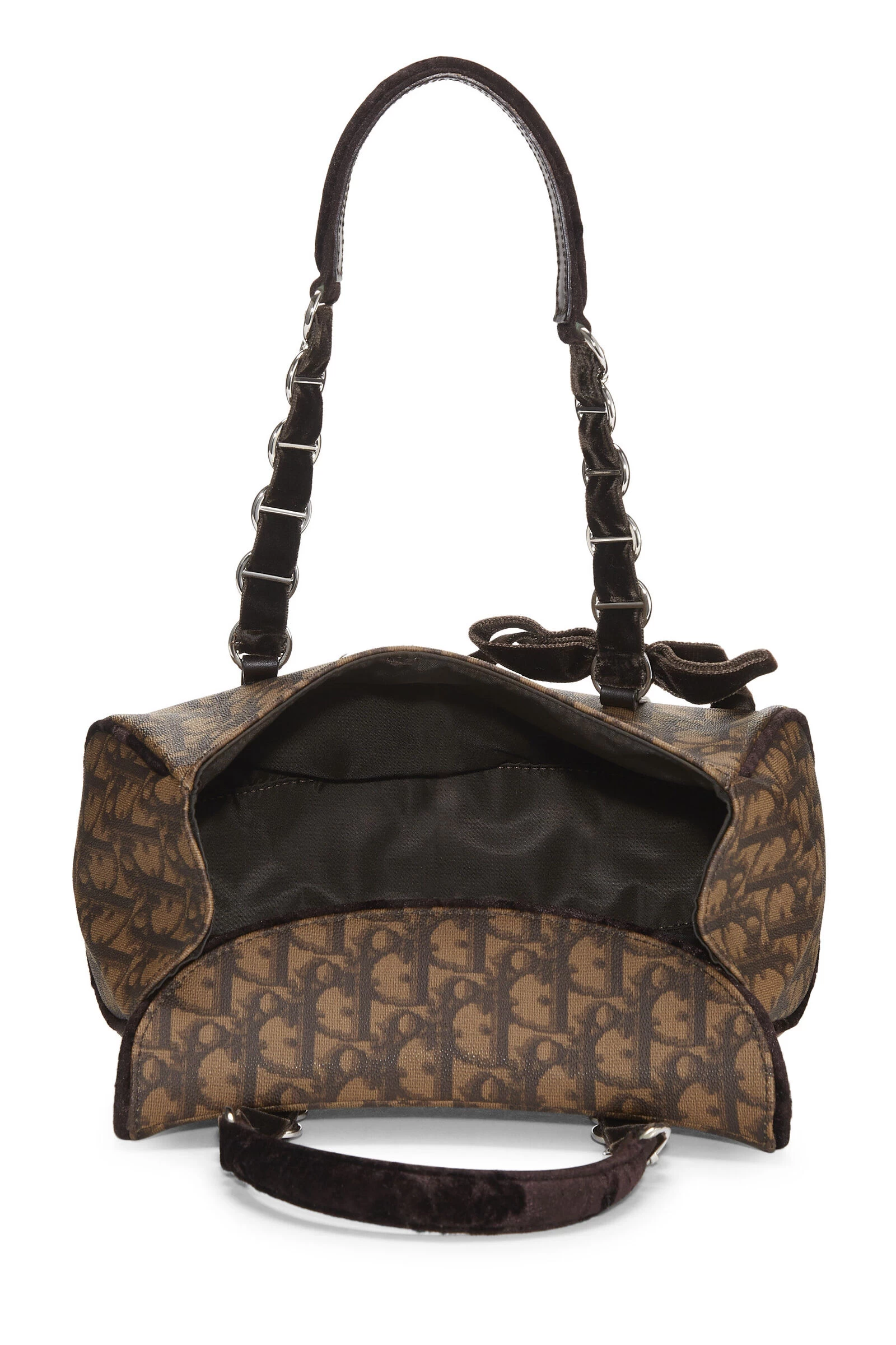 Christian Dior Brown Trotter Coated Canvas Romantique Bag 6 Christian Dior Brown Trotter Coated Canvas Romantique Bag - Image 6