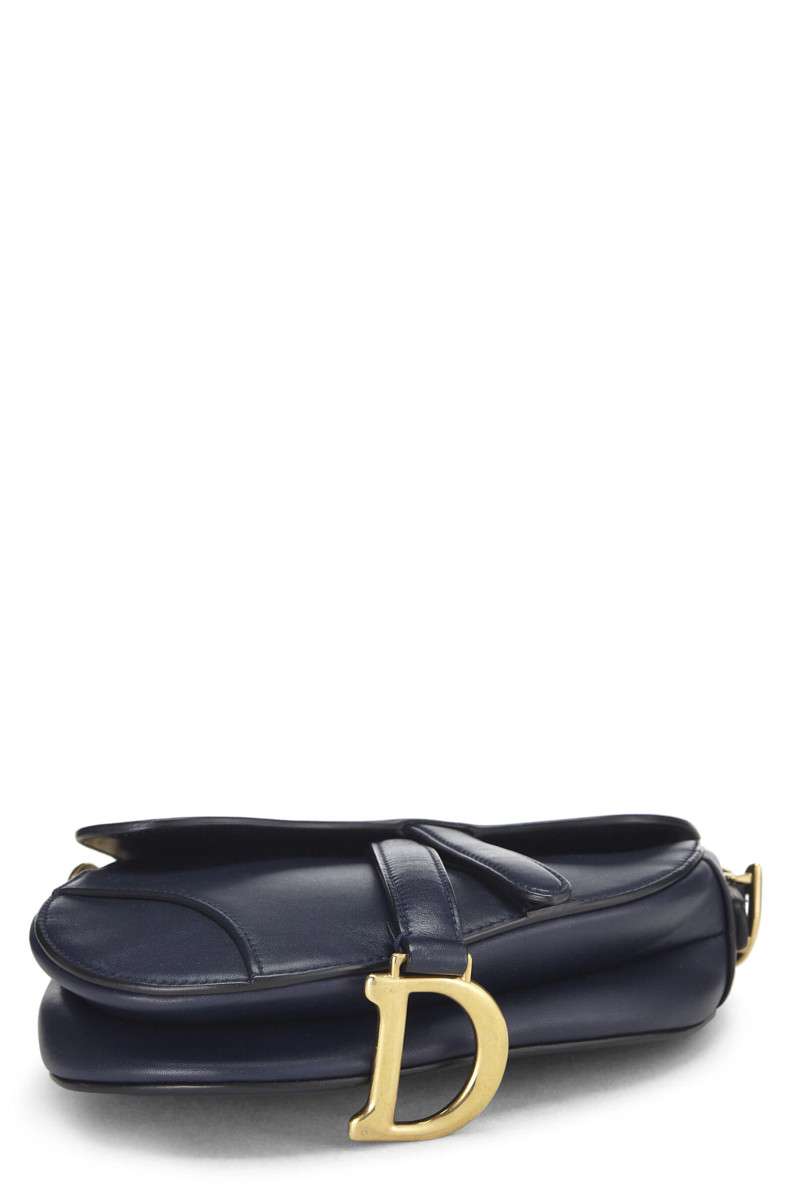 Christian Dior Navy Chevre Leather Saddle Bag Mini NM 5 Christian Dior Navy Chevre Leather Saddle Bag Mini NM - Image 5