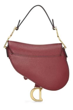 Christian Dior Burgundy Calfskin Saddle Bag Mini -Fashion clothing Q9BIYXRF19001 4