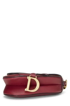 Christian Dior Burgundy Calfskin Saddle Bag Mini -Fashion clothing Q9BIYXRF19001 5