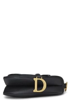 Christian Dior Black Leather Calfskin Saddle Bag -Fashion clothing Q9BIYXRFKB001 5