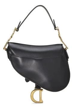 Christian Dior Black Calfskin Saddle Bag Mini -Fashion clothing Q9BIYXRGK9000 4