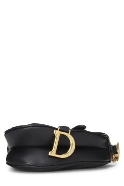 Christian Dior Black Calfskin Saddle Bag Mini -Fashion clothing Q9BIYXRGK9000 5