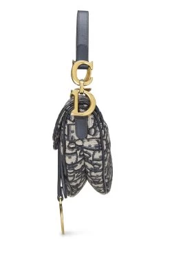 Christian Dior Navy Oblique Jacquard Saddle Bag Mini -Fashion clothing Q9BIYXRIN9000 3