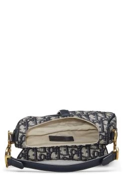 Christian Dior Navy Oblique Jacquard Saddle Bag Mini -Fashion clothing Q9BIYXRIN9000 6