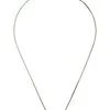 Christian Dior Silver Monogram Logo Tag Necklace
