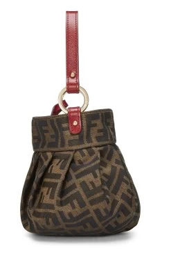FENDI Brown Zucca Canvas Handbag Mini -Fashion clothing QBA04W3JR9000 3