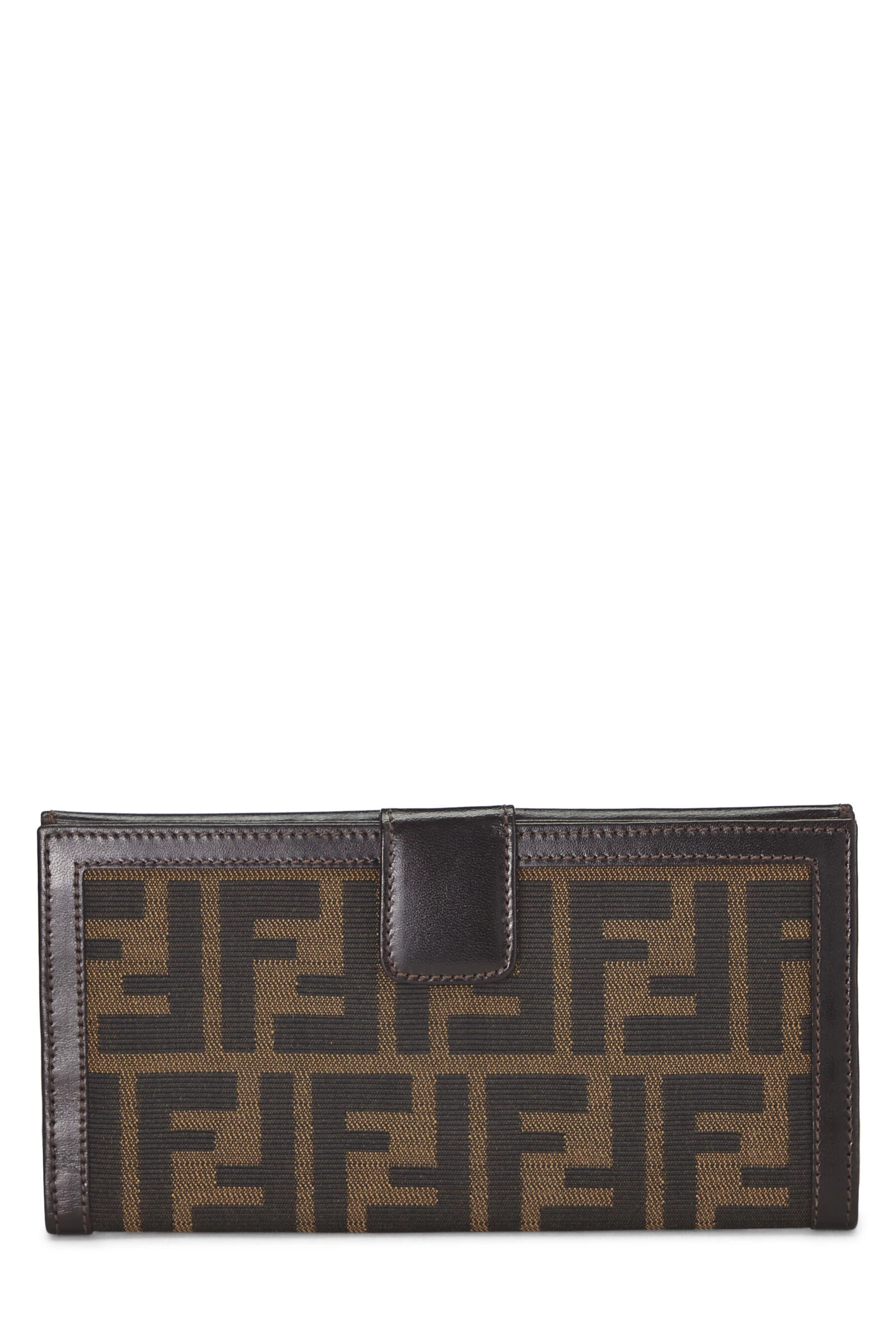 FENDI Brown Zucca Canvas Long Wallet 3 FENDI Brown Zucca Canvas Long Wallet - Image 3