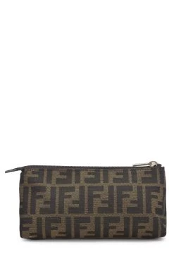 FENDI Brown Zucca Canvas Pouch -Fashion clothing QBA0MK3J0B024 3