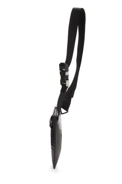 FENDI Black Zucca Leather Waist Pouch -Fashion clothing QBA0Q31LKB002 3