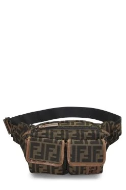 FENDI Brown Zucca Canvas Belt Bag