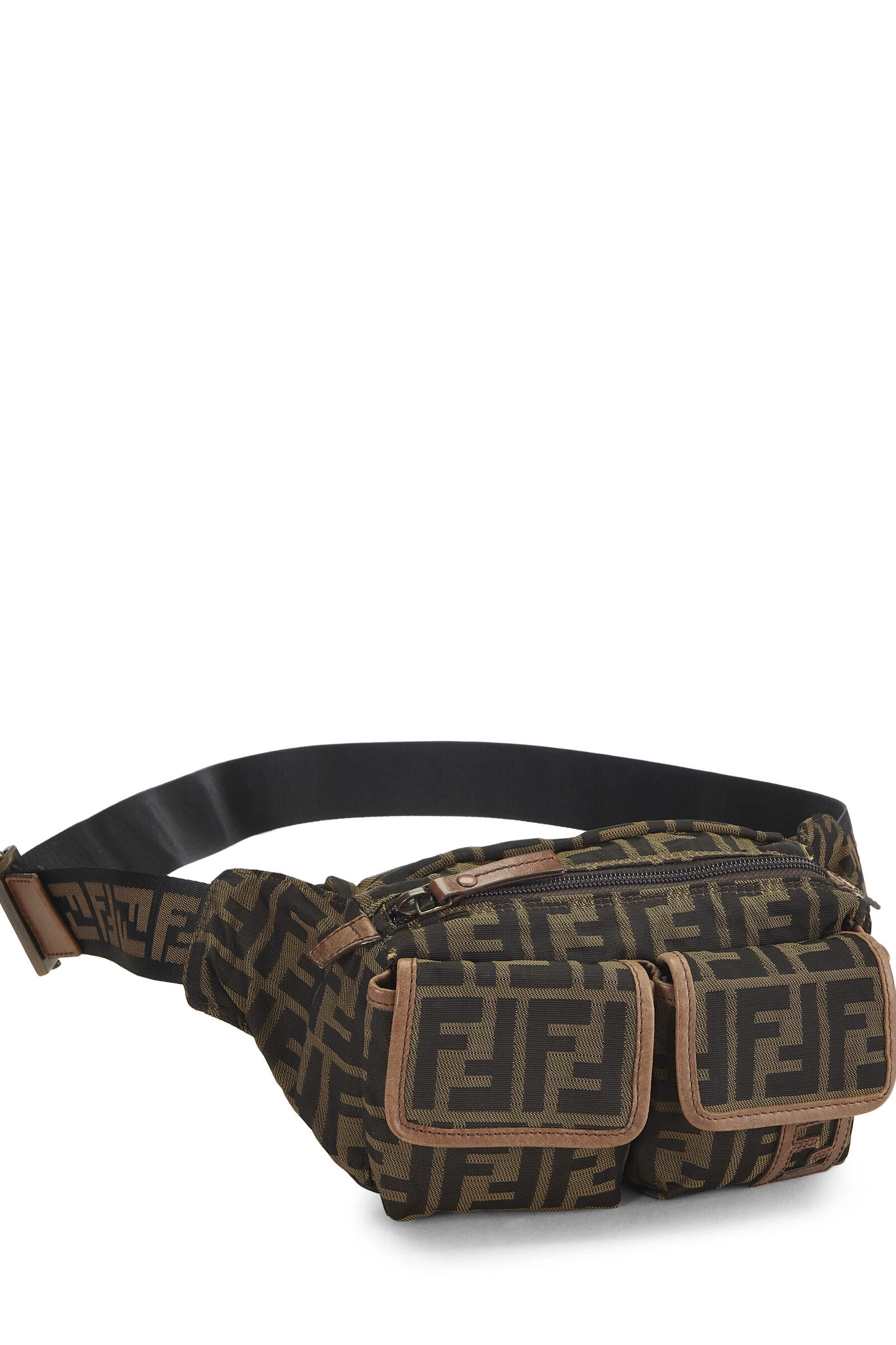 FENDI Brown Zucca Canvas Belt Bag 2 FENDI Brown Zucca Canvas Belt Bag - Image 2