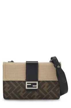 FENDI Multicolor Coated Canvas Convertible Baguette Pouch