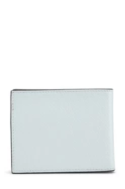 FENDI Blue Zucchino Leather Bifold Wallet -Fashion clothing QBAJUU1LBB000 3