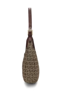 FENDI Brown Zucchino Canvas Hobo Bag -Fashion clothing QBB00ICR0B007 3